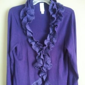 Purple, Frilly, Girly Cardigan